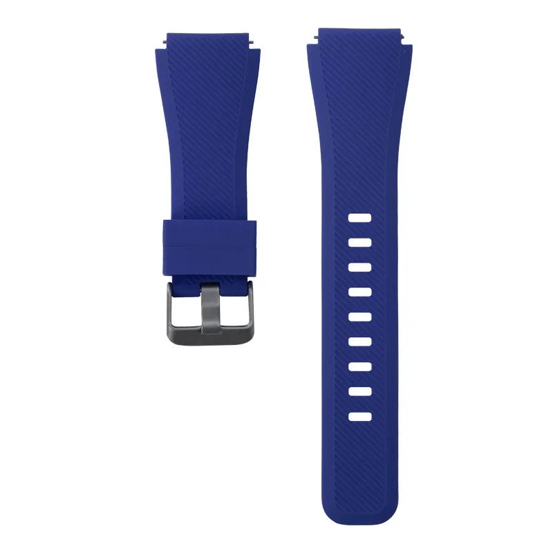 Silicone TPU FKM Strap for Samsung S3 Twill Quick Release Silicone Strap 20/22MM Ear Quick Release Monochrome Strap For Huawei