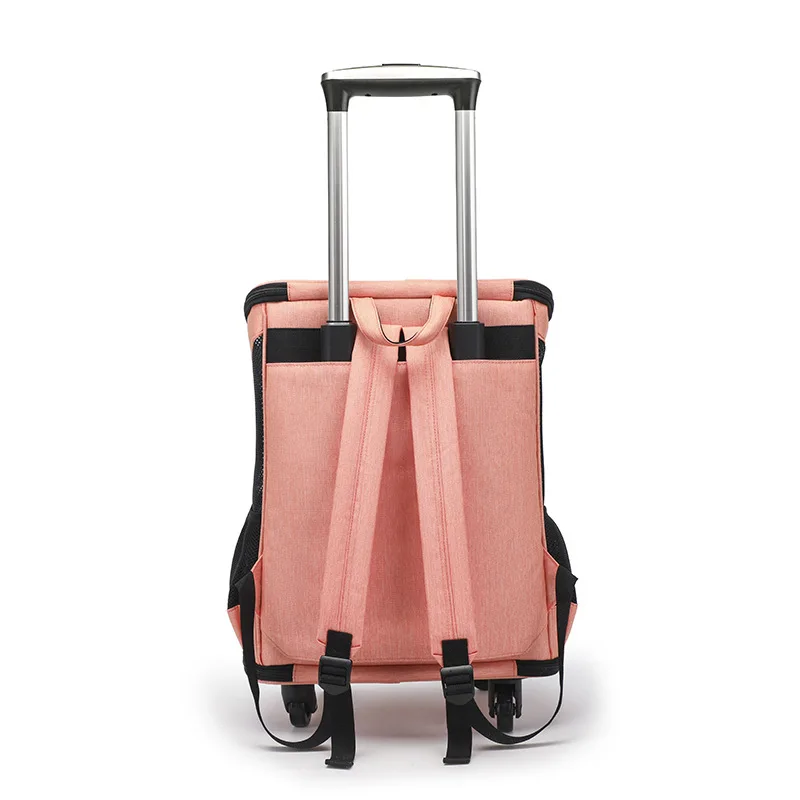Pet trolley case portable Omni Wheel Multi-function cat cage dog carrier abrasion resistant
