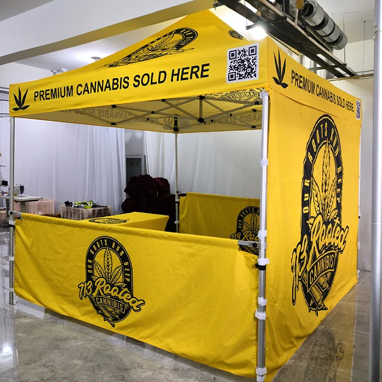 Sunshine Custom print Factory supply pop up canopy gazebo 10x10 ft tent Outdoor business event promotional trade show tent