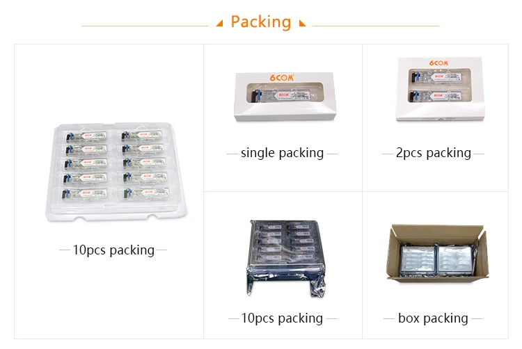 New Arrival SFP 10G LR SFP+ 1310nm 10km SMF Compatible for HP Optical Transceiver Module 455886-b21