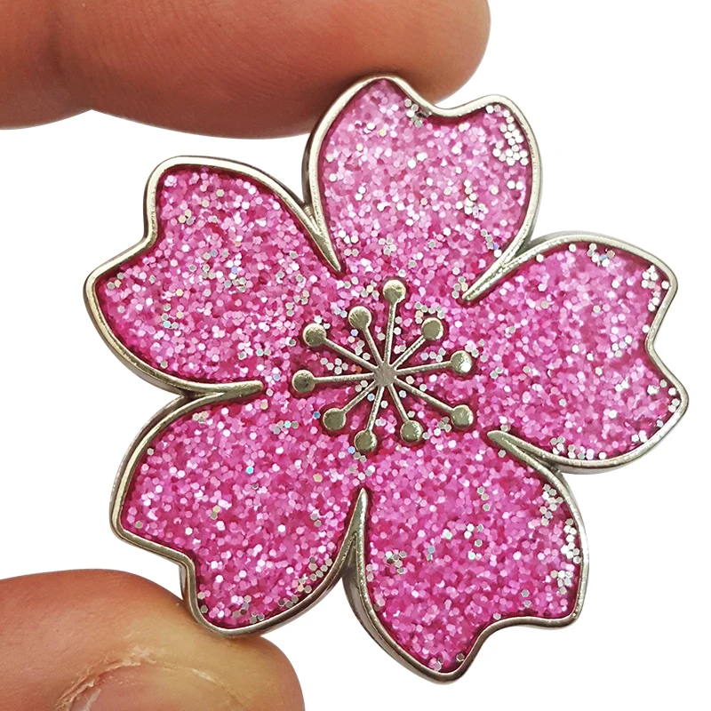 Wholesale Magnet Button Cherry Blossoms Magnetic Snap Buttons Leather Sewing Colorful Magnetic Buckle