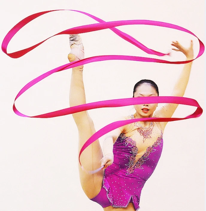 Professional gymnastics competition ribbon Dance streamer artistic gymnastics ribbon