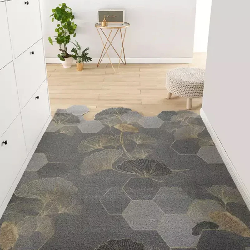 Anti Dust customize DIY discount waterproof floor mat pvc coil Mat 3d Printing carpet pattern doormat Front door mat