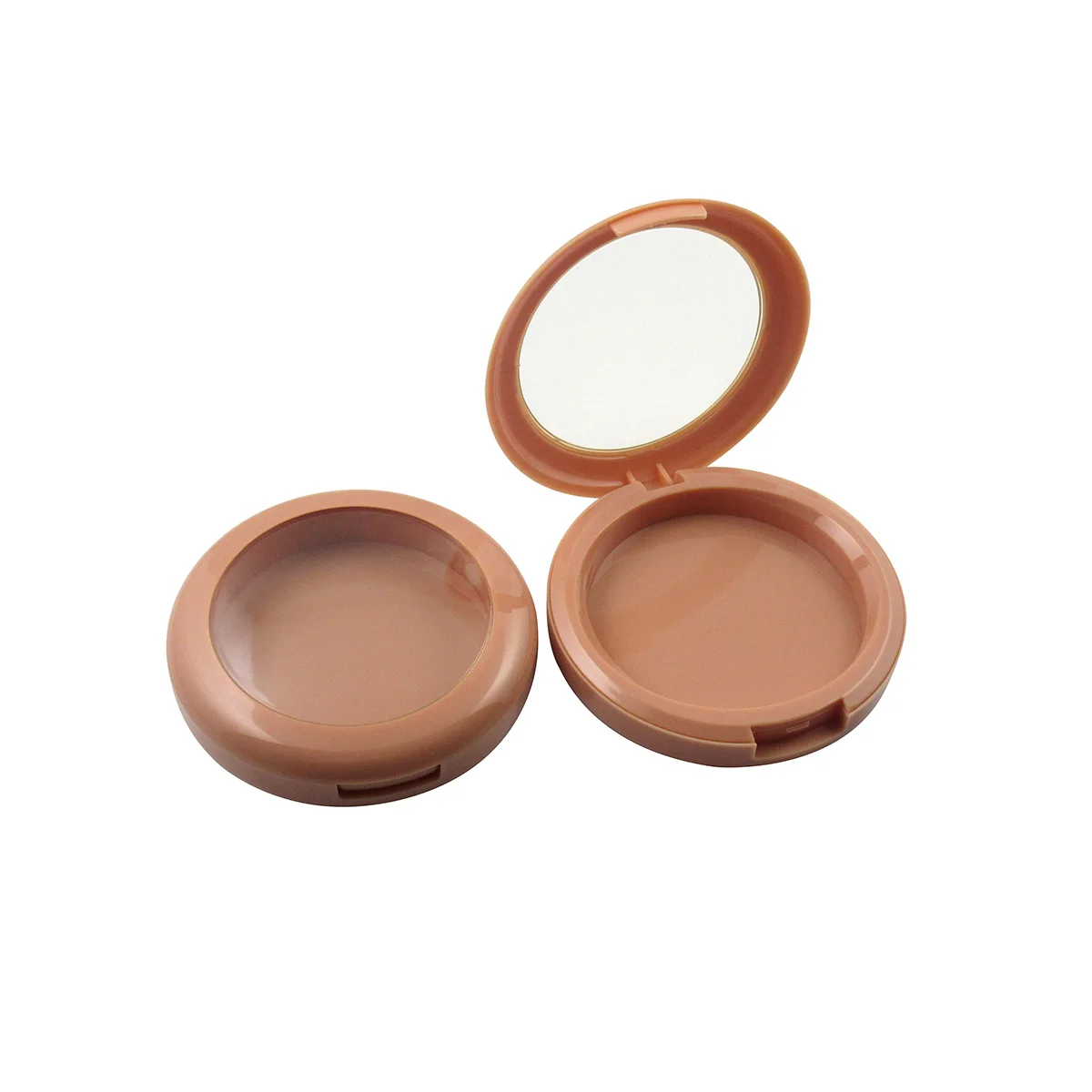 TM-ES6222 empty plastic blush compact powder case custom private logo blusher packaging makeup pressed powder container