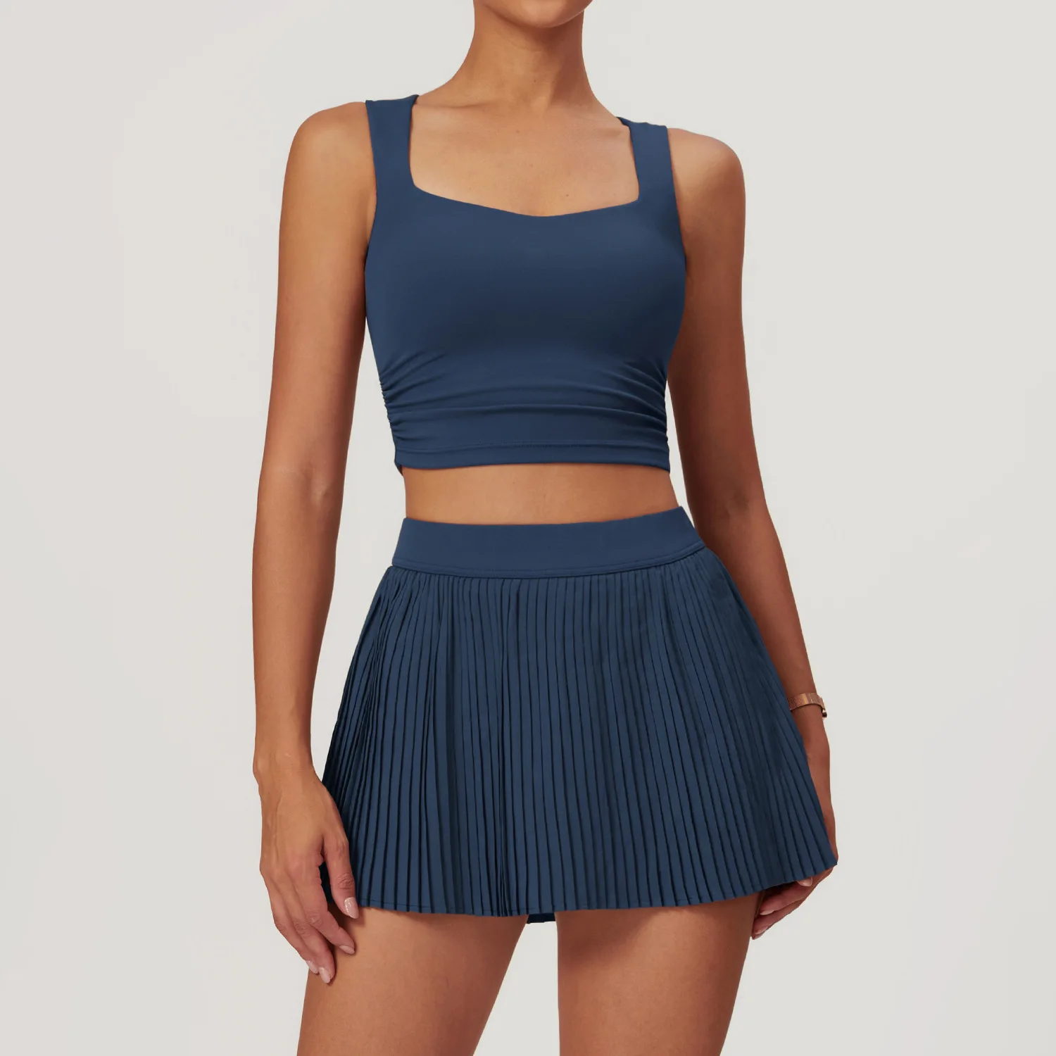 Wholesale Custom Logo Breathable Tight Women Sports Vest Outdoor Fitness Running Inner Wear Yoga Tops