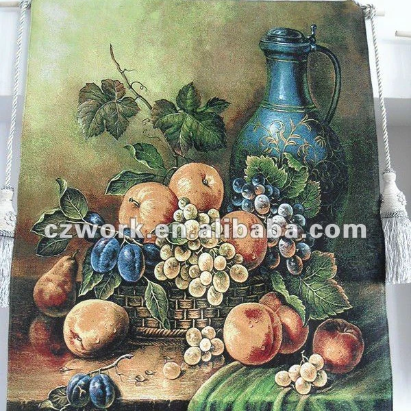 100*180cm Modern custom pattern high quality art painting gobelin fabric tapestry