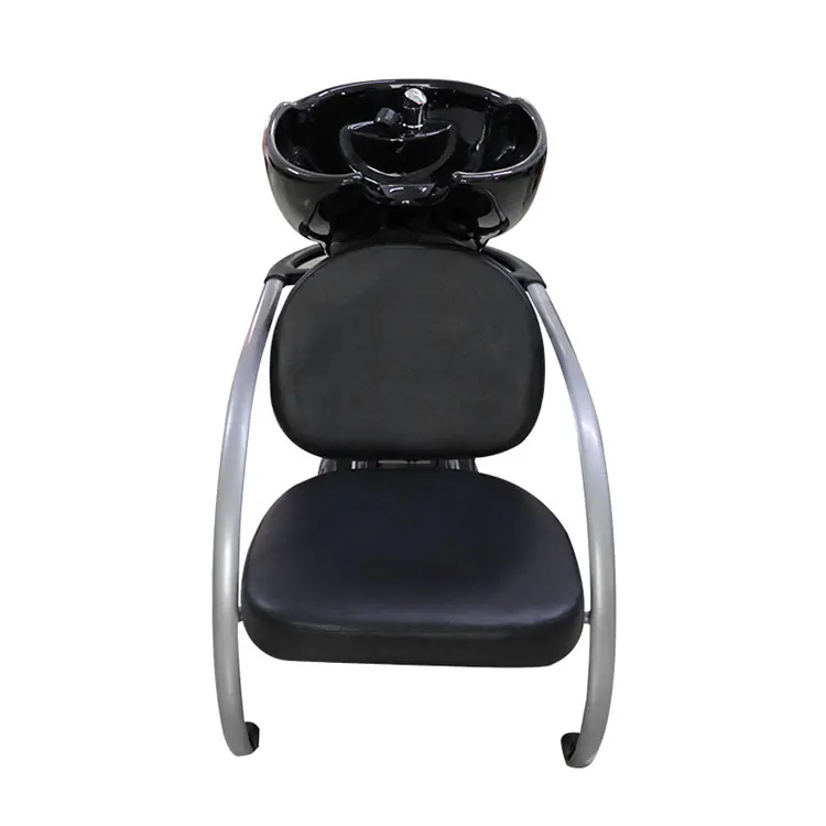 Backrest PU Leather Hair Washing Tool High Quality Salon Furniture Barber Chair Hair Washing Station Shampoo Chair