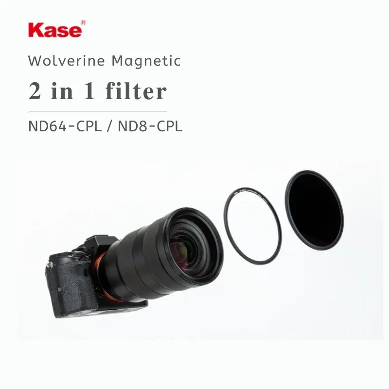 Kase Wolverine Magnetic ND64-CPL / ND8-CPL combine 2 essential filters for landscape photography 2 in 1 filters