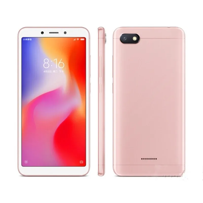 Оптовая продажа RDMI 6A 2 + 16 ГБ 3 32 двойная карта 4G LTE большой Bcreen телефон android телефоны мобильный смартфон