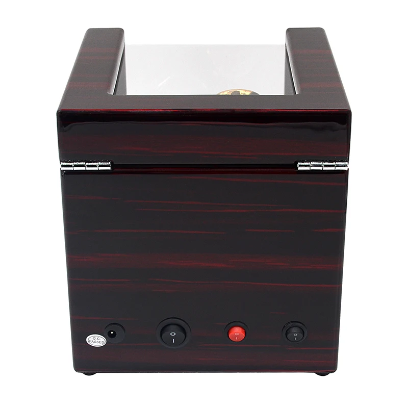Amazon Top Seller Double Watch Winder with Quiet Japanese Motor Red Color Watch Winder Box Automatic