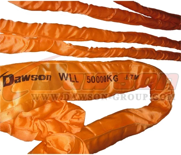 WLL 50T Polyester Round Slings