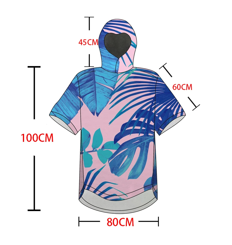 poncho bath towel with logo