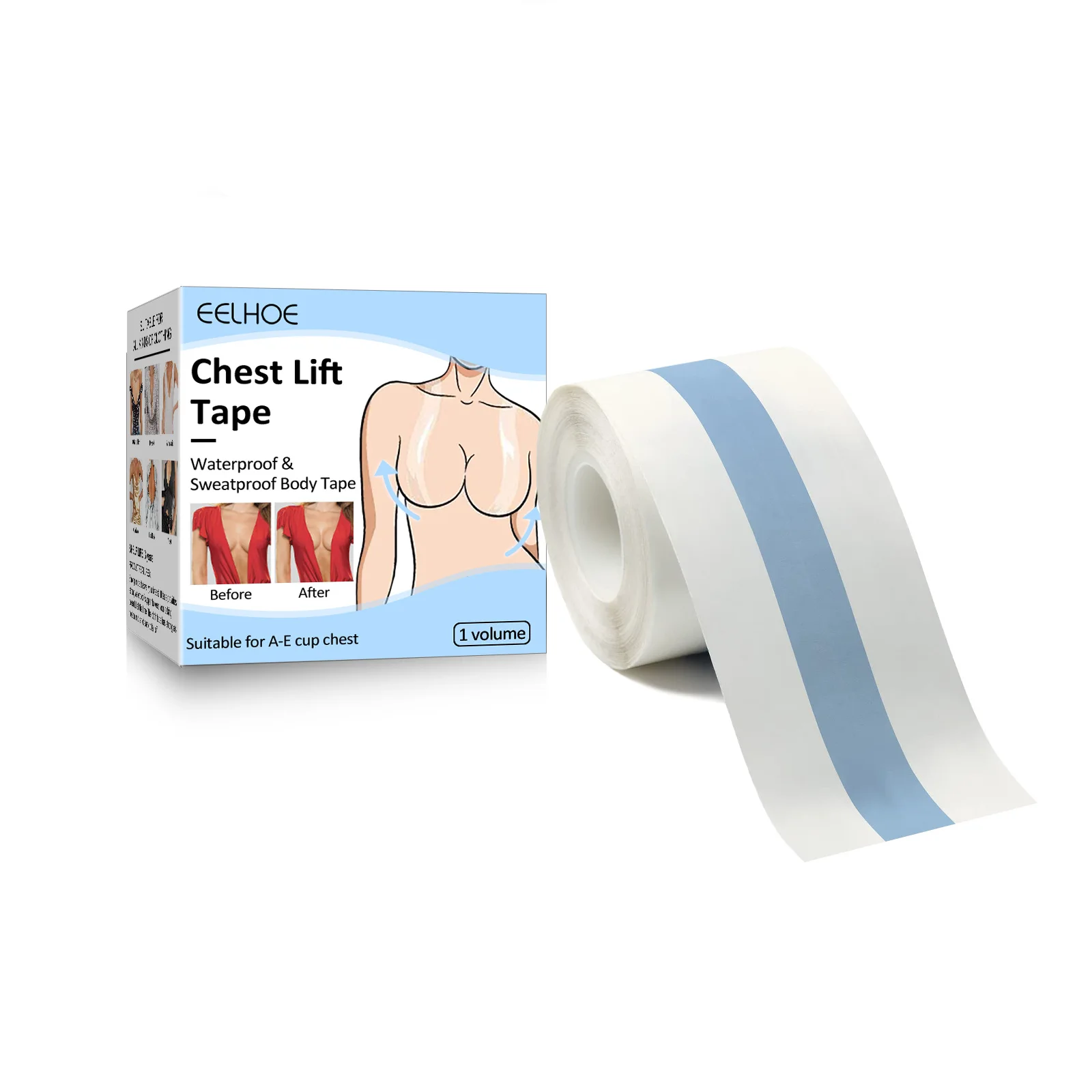 eelhoe 1 Roll 1M Women Breast Nipple Covers Push Up Bra Body Invisible Adhesive Bras Intimates Sexy Bralette Breast Lift Tape