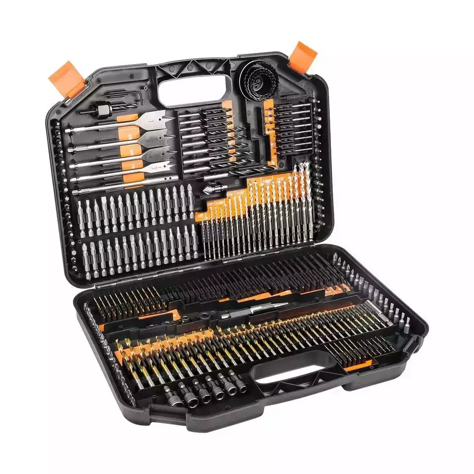 246pcs HSS drill bits set in Plastic Carrying Case for concrete wood and metal with factory price