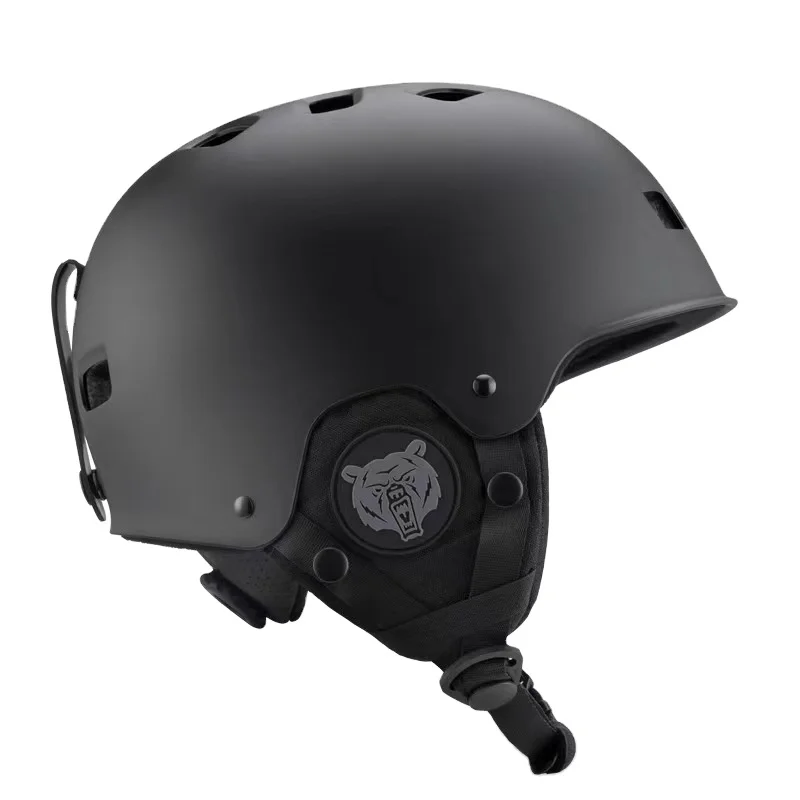 Park wholesale oem customized snow board helmet Winter Snow Sport Ice Skating Snow Ski Helmet With Visor CE EN1077