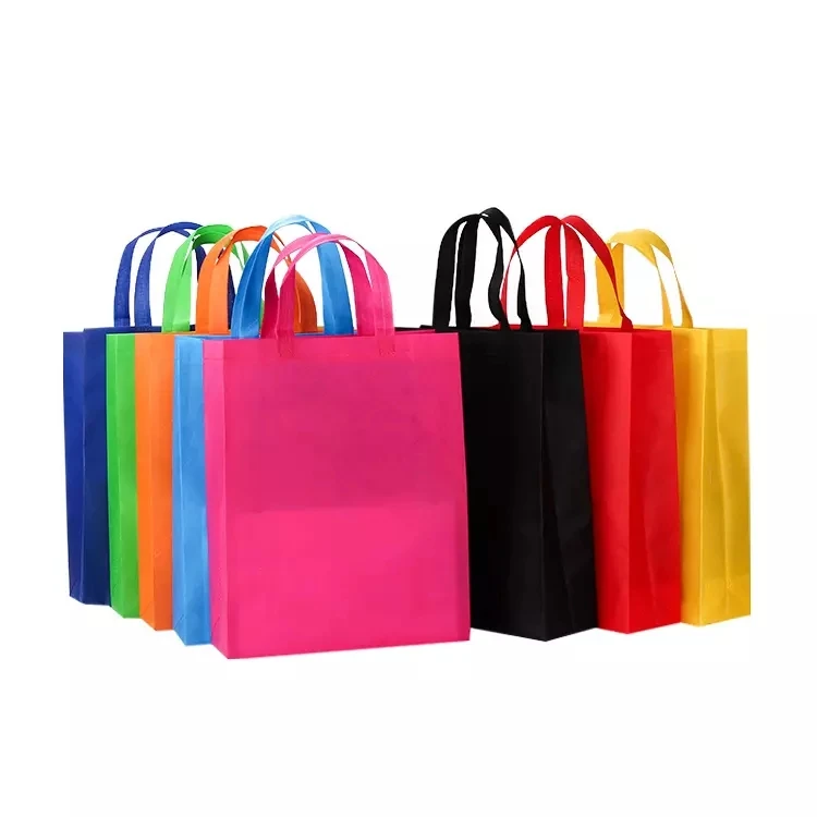 Eco friendly custom Logo garment cloths nonwoven Reusable Grocery Shopping tote Bags non woven shopping bag