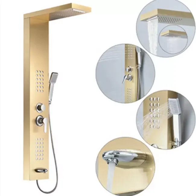 Shower panel factory price shower set bathroom wholesale commercial multifunctional modern bathroom shower
