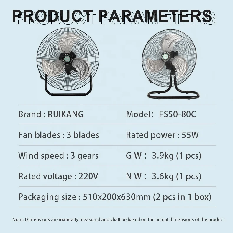 Factory outlet cheap price 18 inch 3 in 1 powerful industrial stand fan aluminum blades Oscillation Ventilador Pedestal Fan