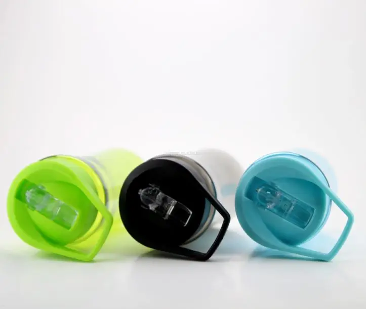 
wholesale cheap Custom logo 500ml drink plastic water bottle with straw 