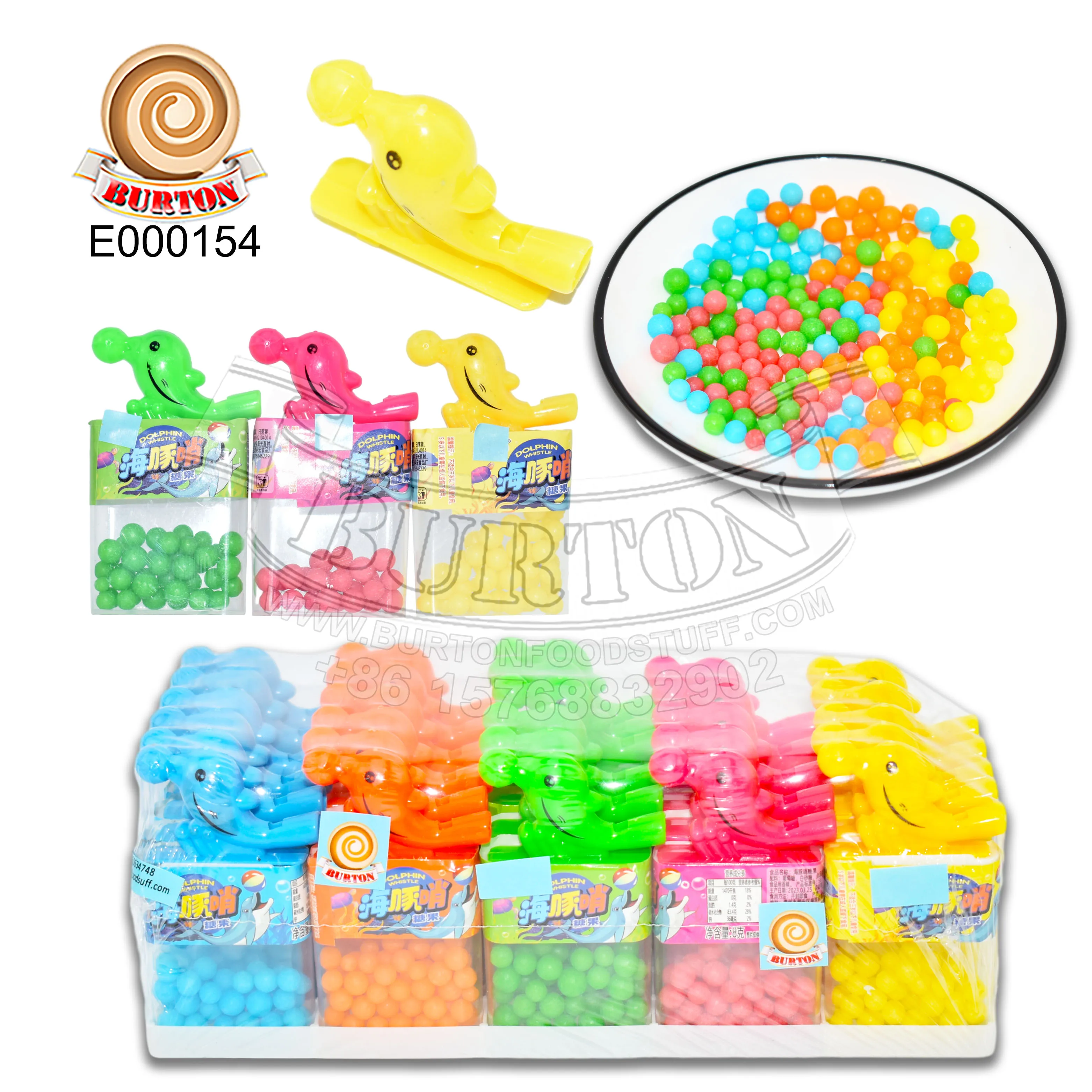 Новый продукт забавный Дельфин в форме свистка мяч конфеты игрушка для детей