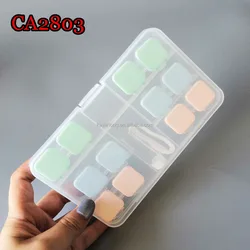 contact lens case, jelly color slip cap 6pcs set cartoon travel box CA2803