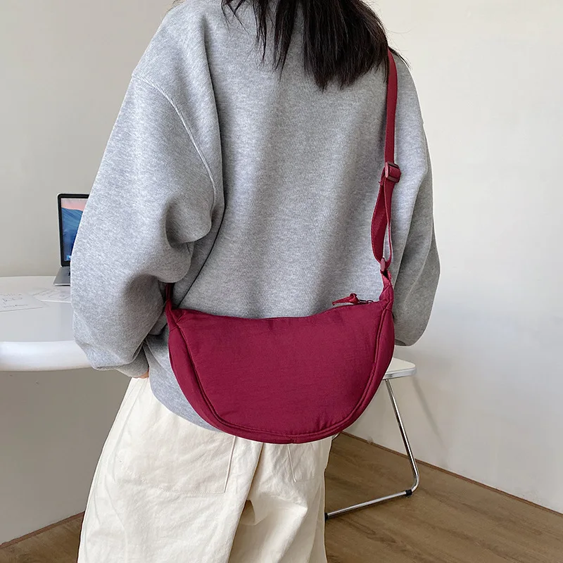 Women Dumpling Bag Female Nylon Ladies Crossbody Bags High Quality Dropshipping Female Cycling Picnic Shoulder Bag