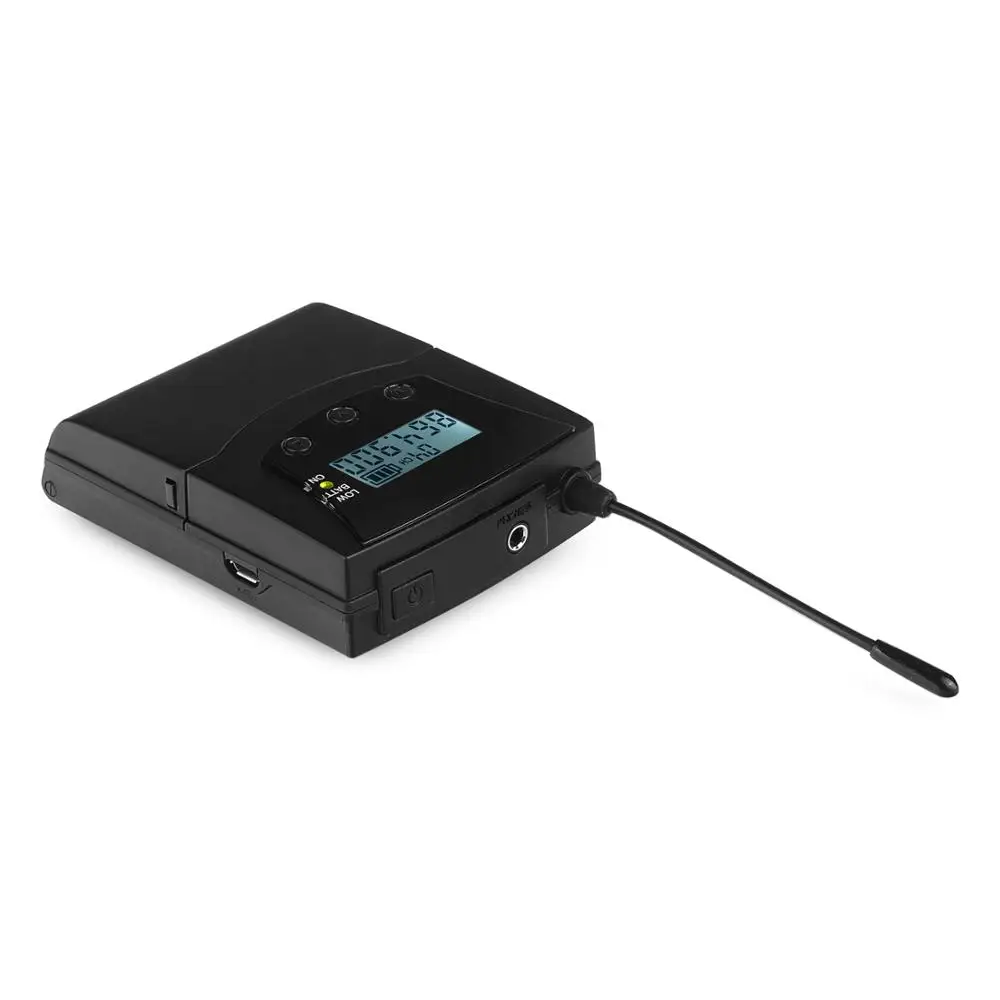 Lightweight Stereo Belt Pack Tour Guide System RF Transmitter & Receiver 600 Series For Fitness Conference