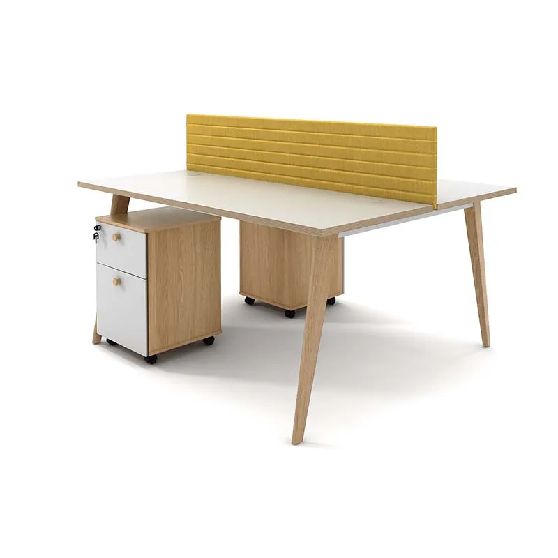 Factory selling 4 people layout office secretary workstation staff modular cubicle office table computer desk