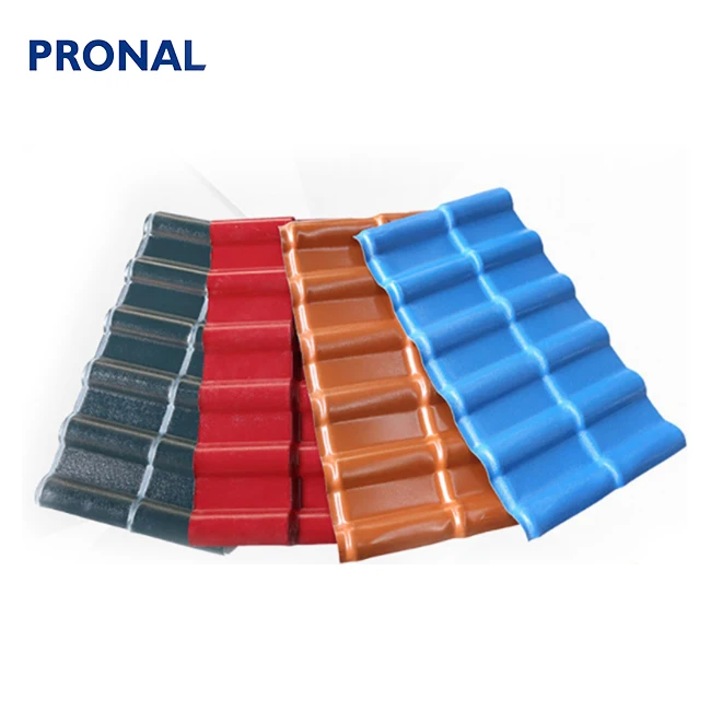 Roma and Spanish Style ASA PVC Plastic Roof Tile / Synthetic Resin Roof Tile