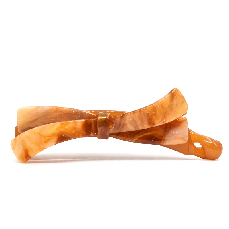 fancy acetate acrylic bow hair clips for women girls hair accessories banana clips for fine hair grips large resin hairclips big