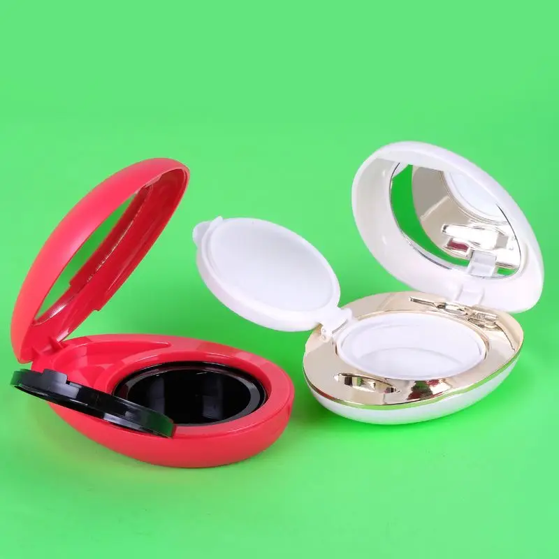 15g Custom luxury Oval BB Cream Packaging  container air cushion Case with mirror bb cushion packaging