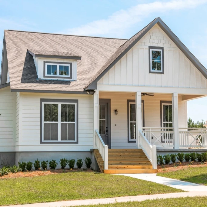 Factory direct selling light steel structure luxury residential prefabricated prefabricated American style garden villa