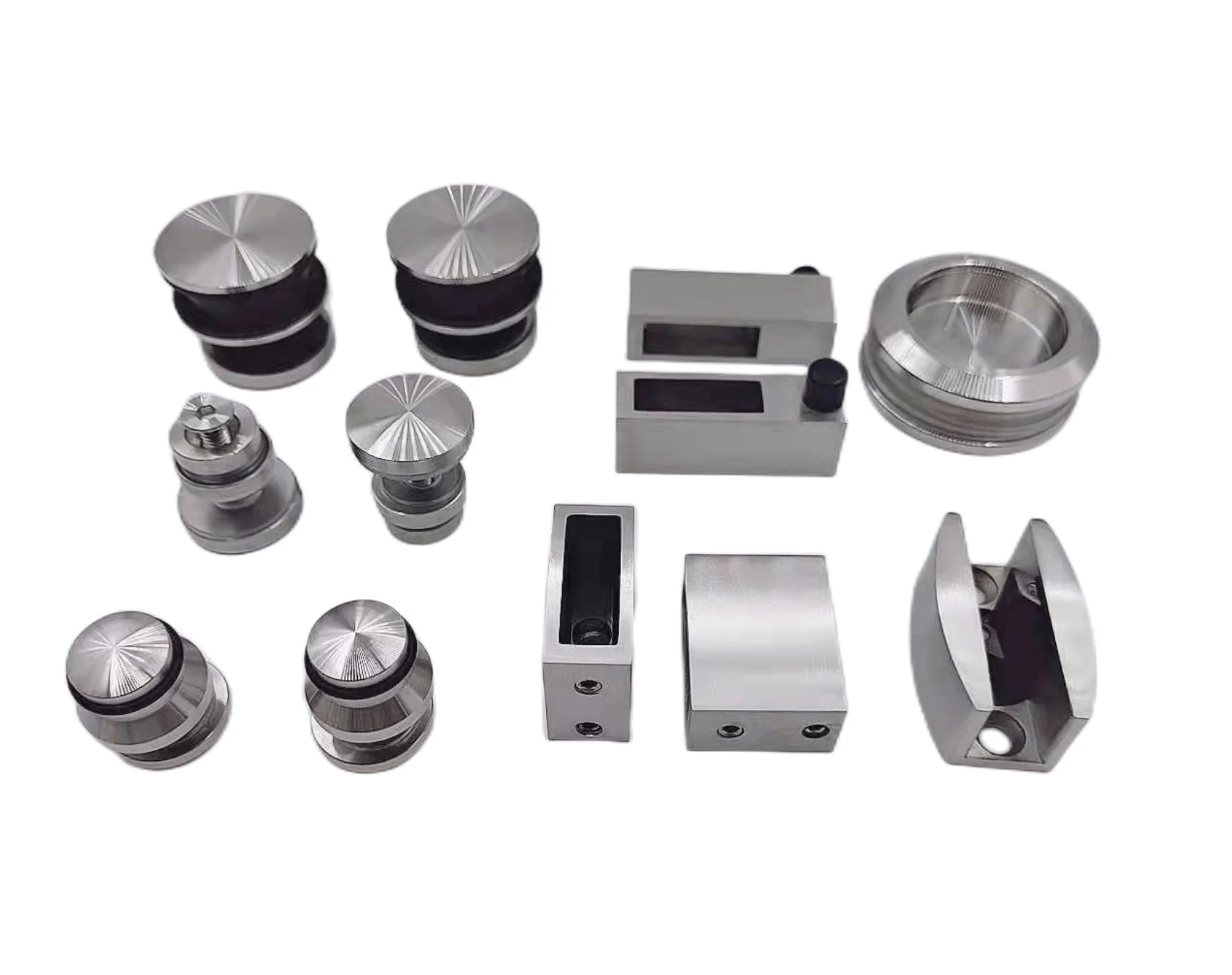 A0043 Austin Stainless Steel Satin Pss Glass Door Accessories Roller Sliding Door System Hanging Wheels