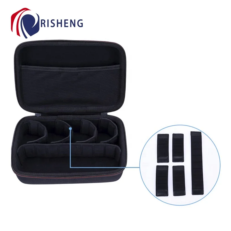 Custom Waterproof Anti-shock Travel EVA Hard Zipper Storage Carry EVA Case for GoPro Hero Series or DJI Osmo Action 2 3 Camera