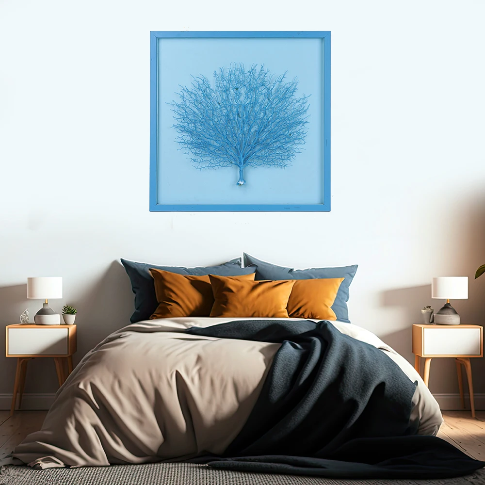 Fashion Art 3D Blue tree Picture For Living Room Cuadros Home Design Wall Print Hotel Wall Decor