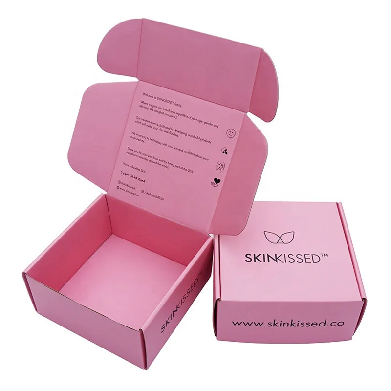 Custom Logo Luxury High Quality Kraft Purple Mailing Box Corrugated Paper Shipping Box For Clothing Packaging