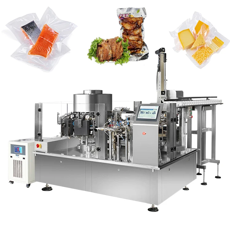 Multi-function Automatic Grilled Chicken Duck Chicken Breast Crab Stick Salmon Vacuum Packaging Machine
