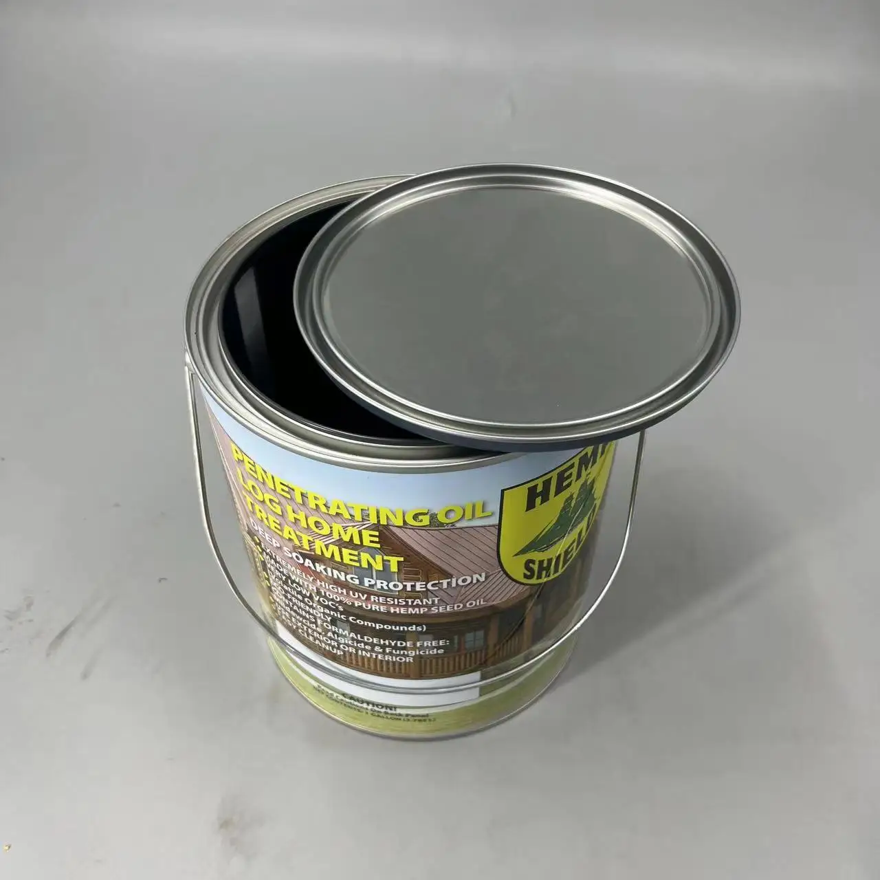 1gallon 4 liter printing Coating Round Empty Small Paint Tin Cans with Metal Handle