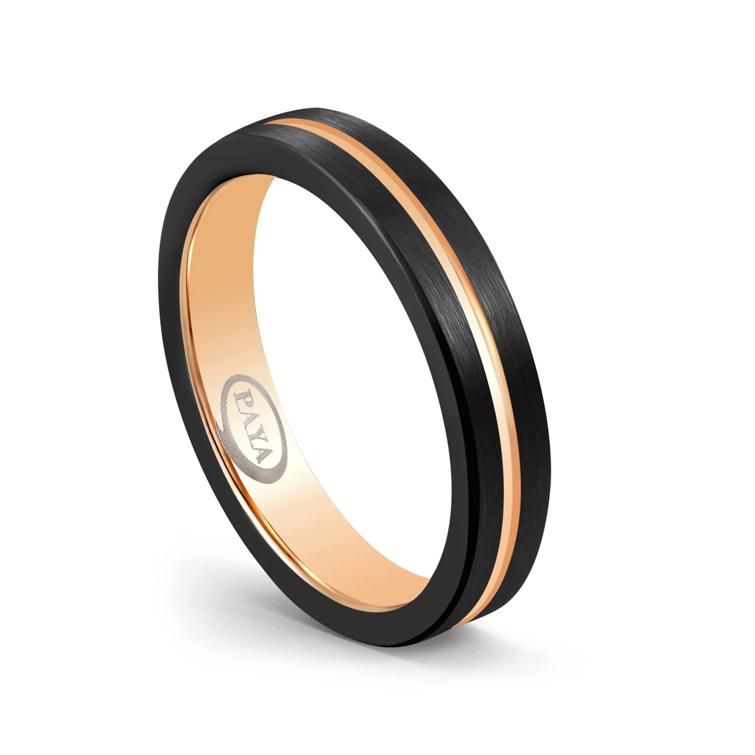 Fashion Jewelry 2022 Tungsten Carbide Ring 8MM Rose Gold Brushed Tungsten Band Couple Ring Tungsten Women Ring