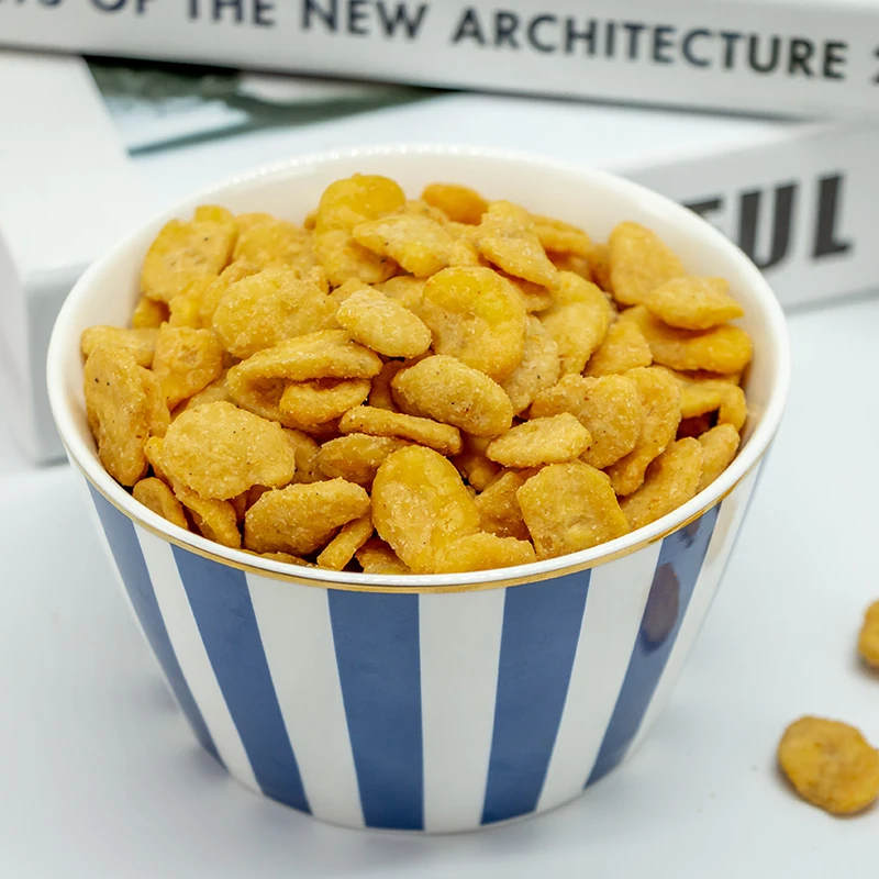 High Quality Crab Roe Flavor Broad Beans - Crispy Fava Bean Snacks, Delicious Korean Snack/Healthy Snack