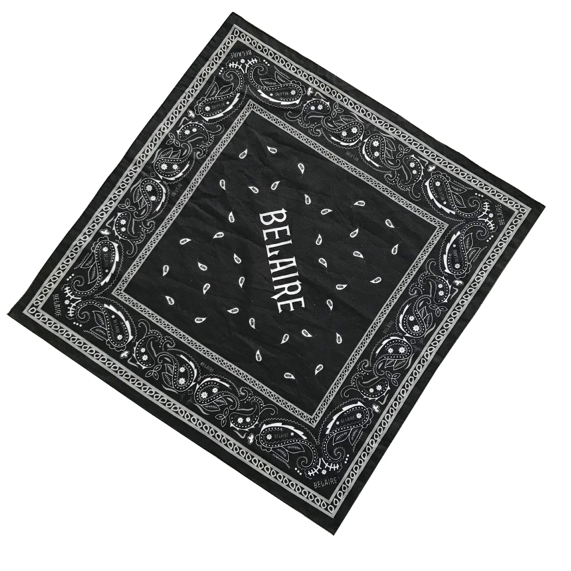 NO MOQ custom printing 100% cotton hair bandana