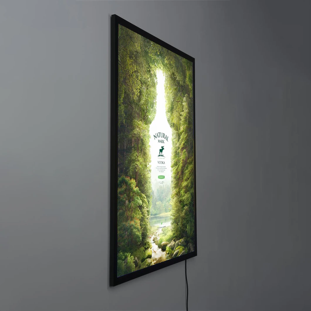 Factory Wall Mounted A1 A2 A3 A4 Ultra Thin Lightbox Slim Led Restaurant Menu Light Box