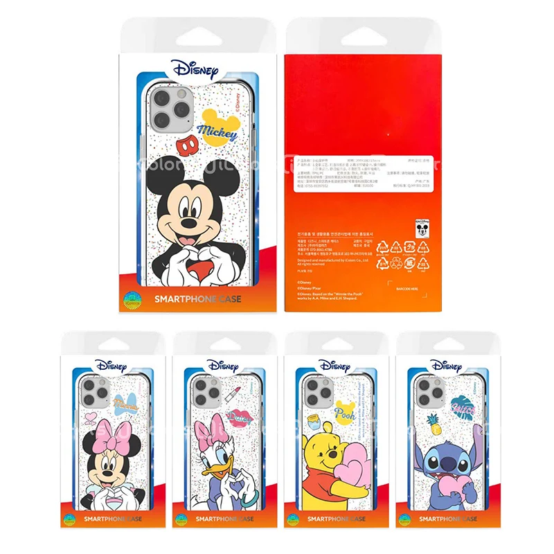 
Clear glitter mobile back cover glittering phone case with winding 