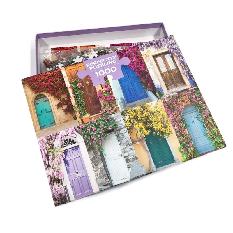 Factory Price Custom Printing Landscape Puzzles 1000 Pieces Adult Jigsaw Puzzles for  Rompecabezas