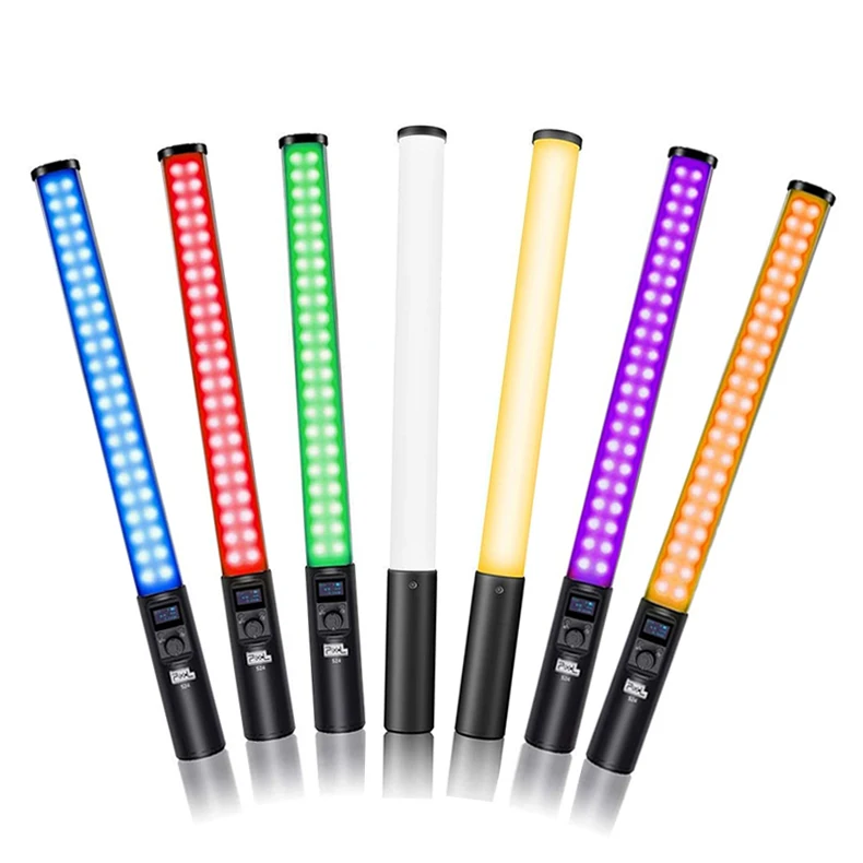 Pixel S24 RGB Light Stick Portabl Handheld RGB LED Tube Light for Photography Painting With Rechargeable Battery