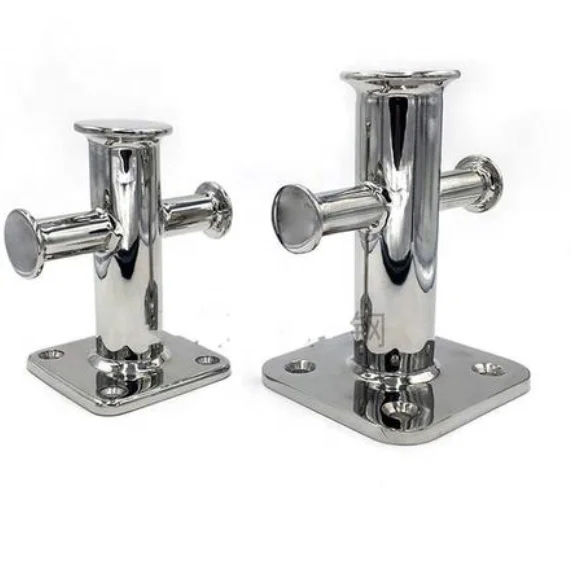 supply marine single cross stainless steel mooring bollards, marine hardware accessories, yacht accessories