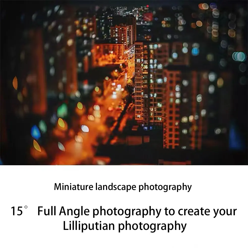 Tilt Lens Miniature Model Effect Angle Macro Lens for Fuji XF 18-200mm f/1.6 50mm VR II Lens