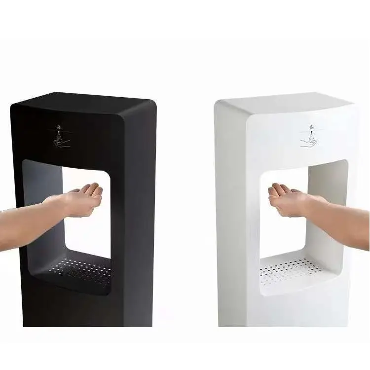 Floor stand metal 5L automatic liquid spray walk through type hygiene cleaning station boot