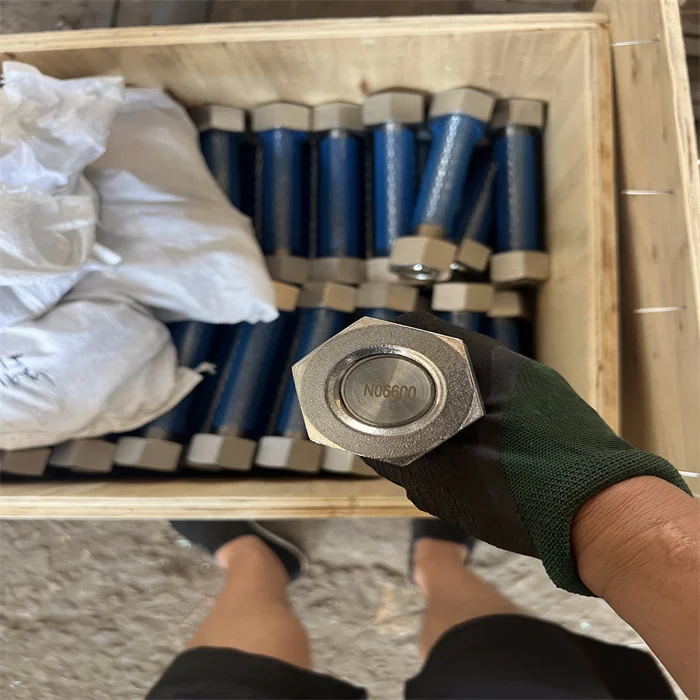 Monel Alloy 400 Monel Alloy K500 Inconel Alloy 718 2.4360 2.4375 2.4668 DIN933 DIN934 Hex Head Bolts and Nuts Studs