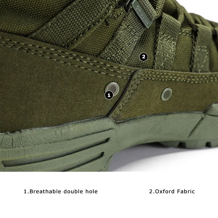 Yakeda Combat Shoes Green Outdoor Trekking Hunting Hiking Tactical Boots For Men